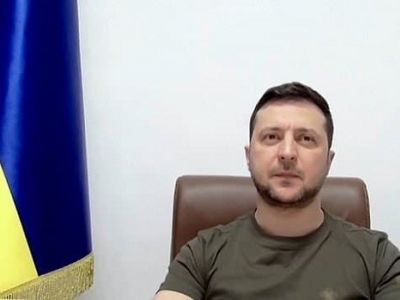 Владимир Зеленский, обращение к парламенту Великобритании, 8.03.22. Скрин видео: t.me/chtede Владимир Зеленский, обращение к парламенту Великобритании, 8.03.22. Скрин видео: t.me/chtede