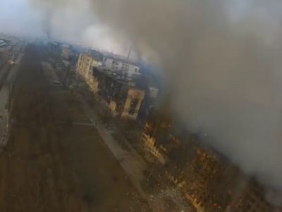 Разрушения в Мариуполе. Скрин видео: t.me/uniannet Разрушения в Мариуполе. Скрин видео: t.me/uniannet