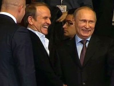 Владимир Путин и Виктор Медведчук. Фото: www.pravda.com.ua Владимир Путин и Виктор Медведчук. Фото: www.pravda.com.ua