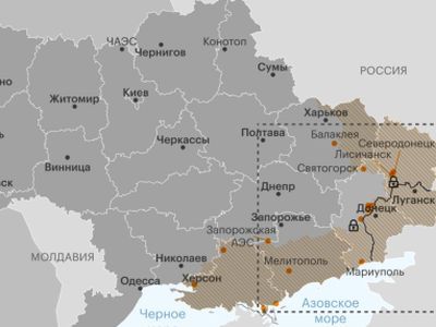 Карта захвата Украины. Фото: РБК Карта захвата Украины. Фото: РБК