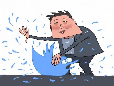 Илон Маск и Твиттер. Карикатура: dw.com Илон Маск и Твиттер. Карикатура: dw.com
