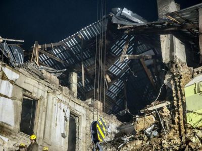 Развалины жилого дома в Кривом Роге после ракетного удара. Фото: news.zerkalo.io Развалины жилого дома в Кривом Роге после ракетного удара. Фото: news.zerkalo.io