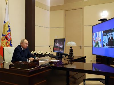 Владимир Путин отправляет в поход фрегат "Адмирал Горшков", 4.01.23. Фото: kremlin.ru Владимир Путин отправляет в поход фрегат "Адмирал Горшков", 4.01.23. Фото: kremlin.ru
