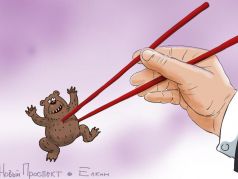 Палочки и медведь - сотрудничество с КНР. Карикатура С.Елкина: t.me/newprospect Палочки и медведь - сотрудничество с КНР. Карикатура С.Елкина: t.me/newprospect