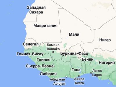 Западная Африка. Карта: google.ru Западная Африка. Карта: google.ru