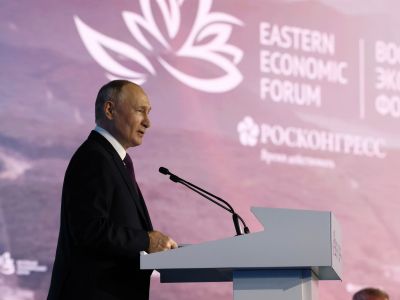 Владимир Путин на Восточном экономическом форуме, 12.09.23. Фото: kremlin.ru Владимир Путин на Восточном экономическом форуме, 12.09.23. Фото: kremlin.ru