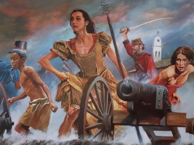 Парагвайская война 1864-70 гг. "Легион амазонок" и дети-солдаты. Картина Энцо Пертиле: galeriaexaedro.com Парагвайская война 1864-70 гг. "Легион амазонок" и дети-солдаты. Картина Энцо Пертиле: galeriaexaedro.com