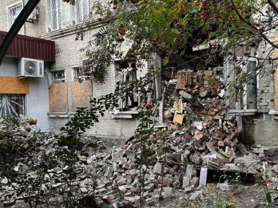Удар по городу. Фото: УНИАН Удар по городу. Фото: УНИАН