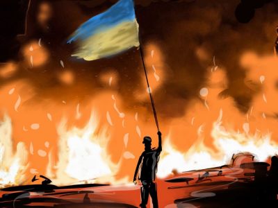 Революция достоинства. Рис. А.Петренко: t.me/PetrenkoAndryi Революция достоинства. Рис. А.Петренко: t.me/PetrenkoAndryi