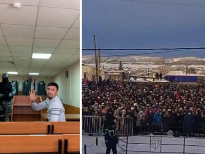 Фаиль Алсынов и митингующие в Баймаке. Фото: кадры из видео, kurer-sreda.ru Фаиль Алсынов и митингующие в Баймаке. Фото: кадры из видео, kurer-sreda.ru
