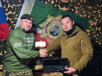 Апти Алауддинов и Алексей Мильчаков. Фото: t.me/akalitin Апти Алауддинов и Алексей Мильчаков. Фото: t.me/akalitin
