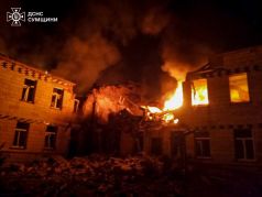 Пожар из-за атак БПЛА. Фото: ГСЧС Украины / Telegram