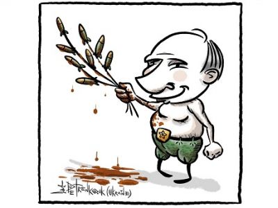 Путинское вербное воскресенье. Рис. А.Петренко: t.me/PetrenkoAndryi Путинское вербное воскресенье. Рис. А.Петренко: t.me/PetrenkoAndryi