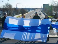 Пикет против депортации из Финляндии в Россию. Фото: Валерий Клепкин, радио 